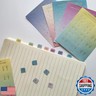 10 Sheets Monthly Adhesive Index Tabs Colorful Monthly Separator Tabs for Office Study Planners Organizations (Summer)