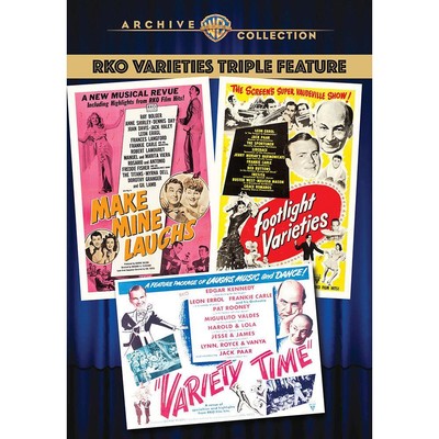 RKO Varieties Triple Feature dvd MAKE MINE LAUGH VARIETY TIME FOOTLIGHT VARITIES