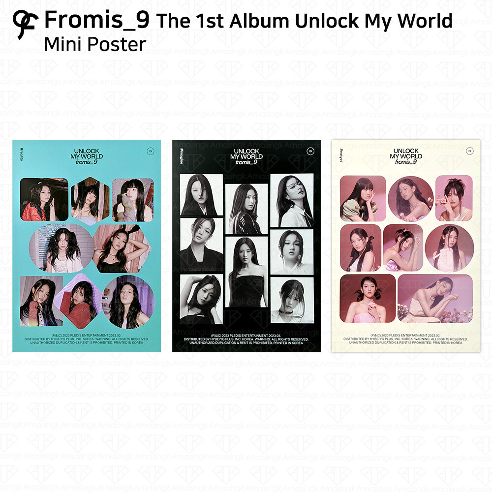 Fromis_9 1st Album Unlock My World Official Mini Poster KPOP