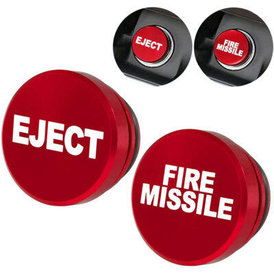 1Pc Car Cigarette Lighter EJECT FIRE MISSILE Button Replacement 12V Push Button