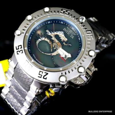 Pre-owned Invicta Subaqua Noma Vii Black Mop Dragon Swiss Automatic R150 Watch 52mm
