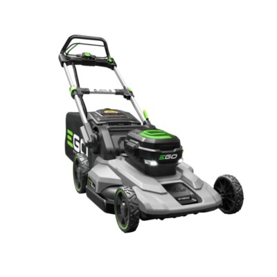 NEW- Cordless Self Propelled Lawn Mower Kit with 2 Batteries (4 Ah)