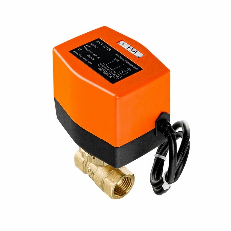 Fsa Motorkugelhahn Messing 2-Wege Pn20 Bis 90Â°C 1/2-