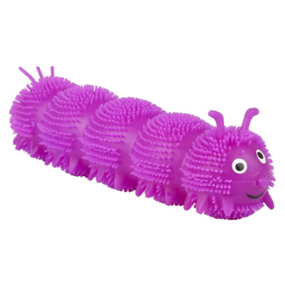 Puffer Caterpillar Squeeze Toy - Kids Fidget Sensory Toy Soft Cute Fun - 1 ct