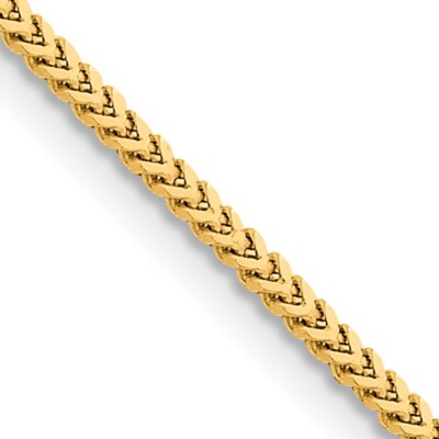 Pre-owned Superdealsforeverything Real 10kt Yellow Gold 2mm Franco Chain; 20 Inch; Lobster Clasp