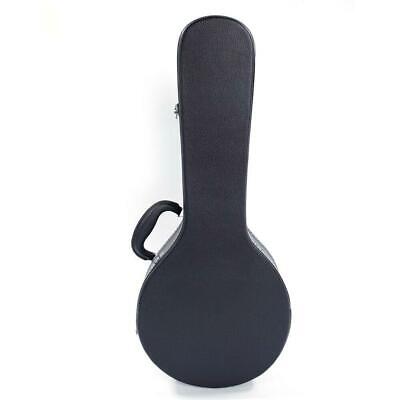::Glarry High Quality Hardshell A-Style Mandolin Leather Hard Case Black