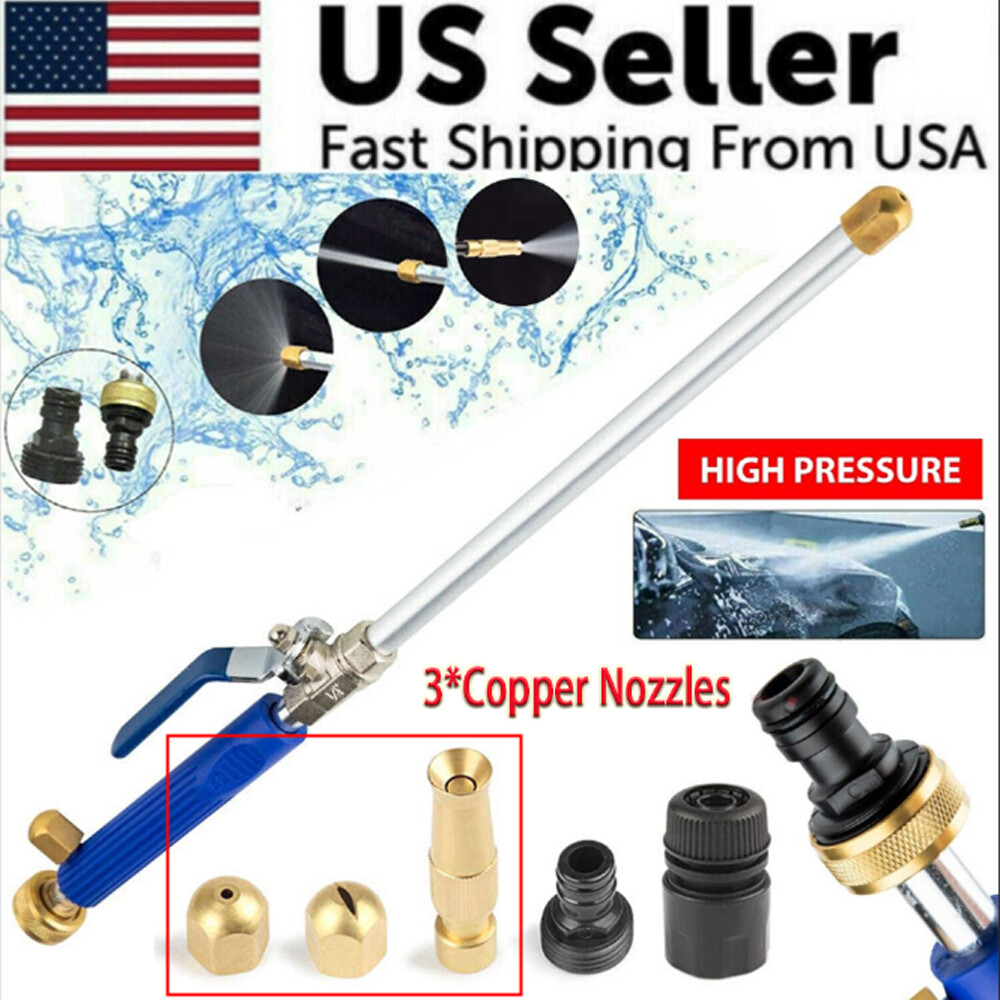 High Pressure Power Washer Water Spray Gun Nozzle Wand Attachment Garden Hose