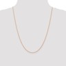 Pre-owned Skyjewelers Real 14kt Rose Gold 1.15mm Carded Cable Rope Chain; 24 Inch In Pink