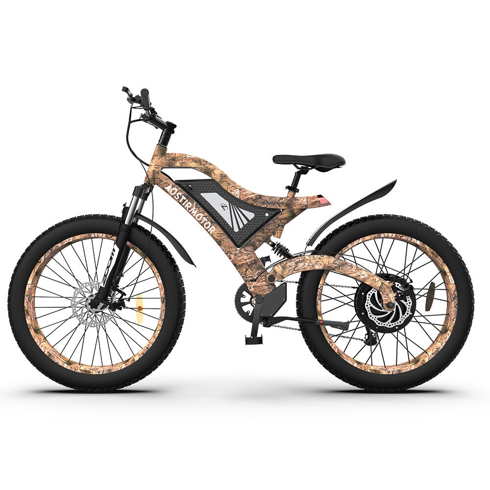 Electric Bicycle for Sale: 26" 1500W Electric Bike Mountain Bicycle 48V/15Ah Battery Fat Tire Snow E-bike in Ontario, California