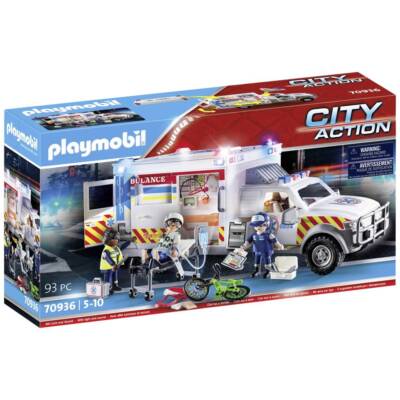 Playmobil  City Action Rettungs-Fahrzeug: US Ambulance 70936
