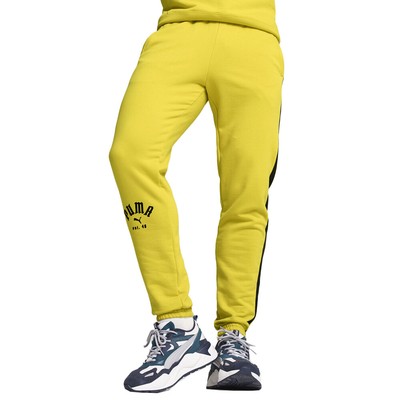 Спортивные брюки Puma T7 Play Paris Мужские желтые повседневные спортивные штаны 62676841