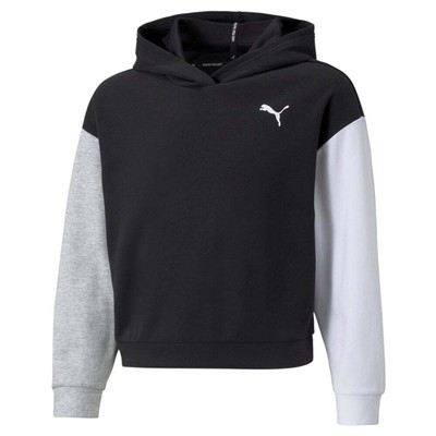 Puma Modern Sports Pullover Hoodie Youth Girls Black Повседневная верхняя одежда 589214-01