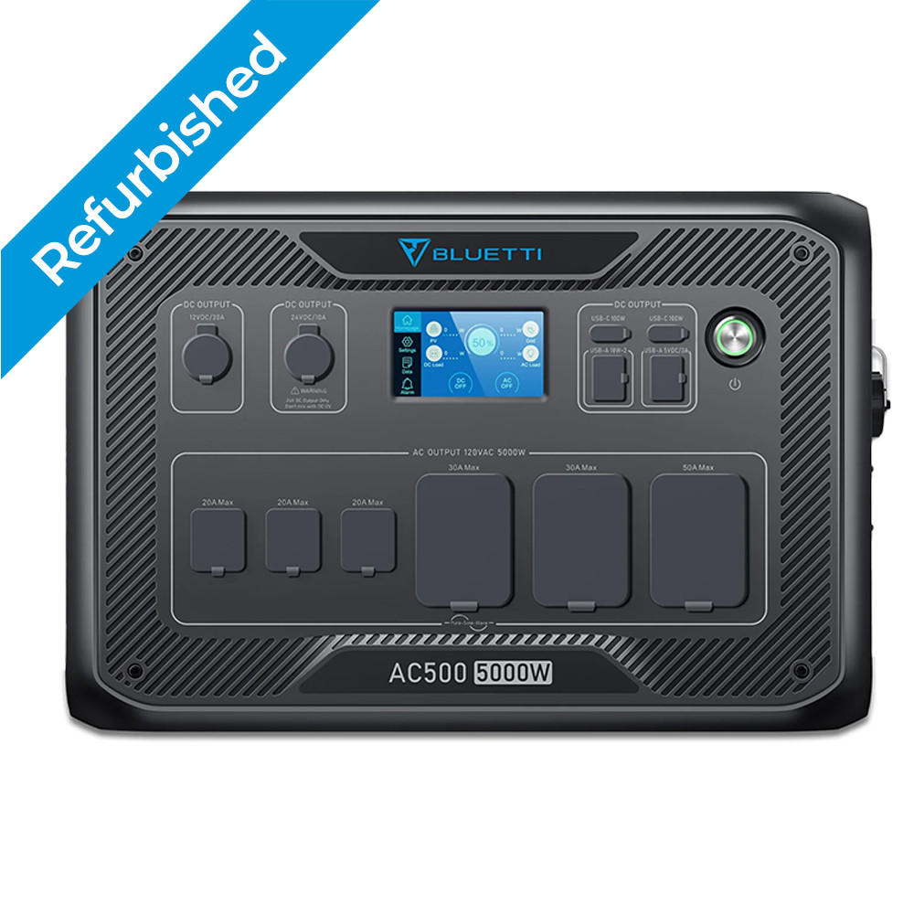 BLUETTI AC500 Solar Generator 5000W Power Backup 10kW Surge Power UPS Off-Grid