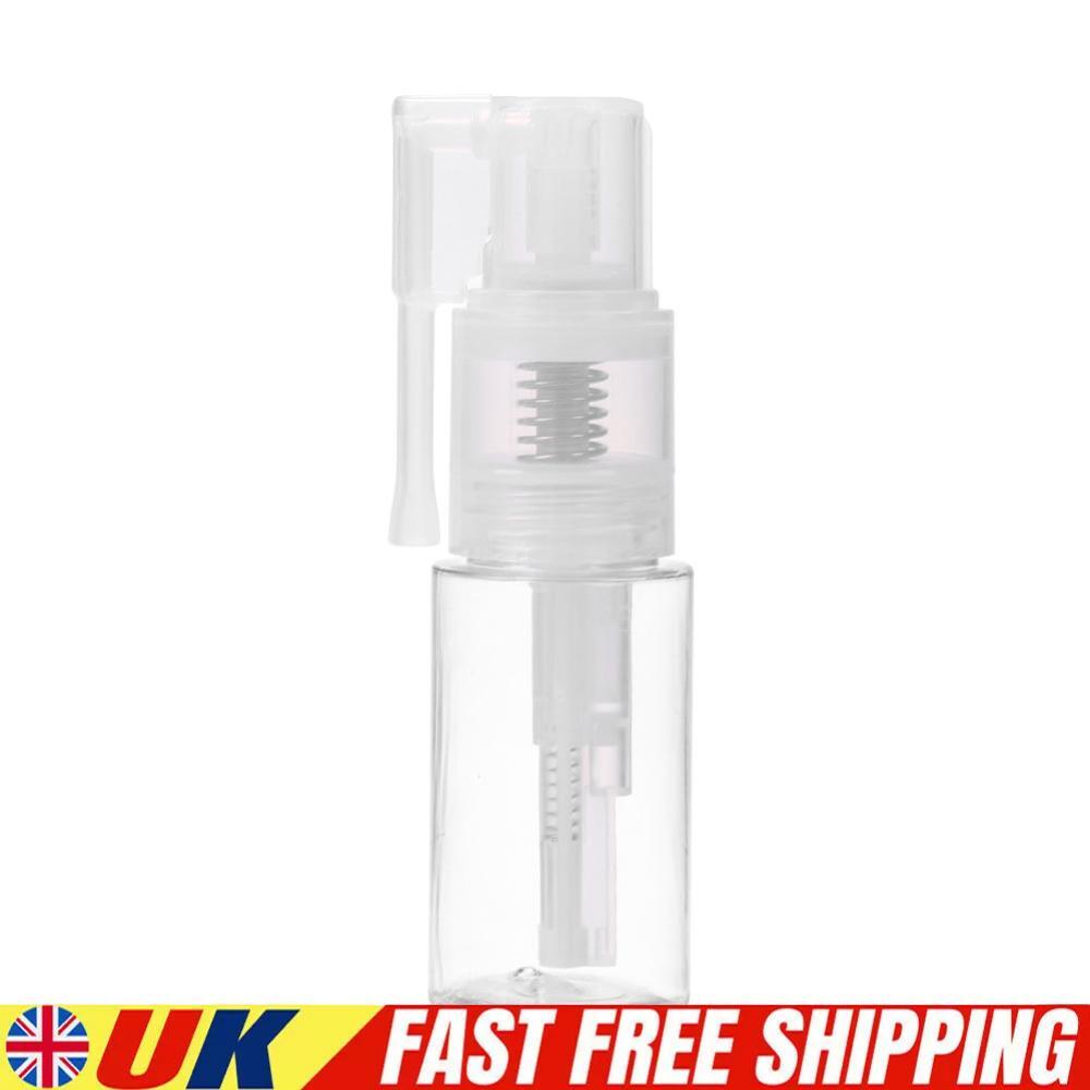 Portable Powder Spray Bottle Clear Plastic Makeup Pot Travel Sprayer (35ml)