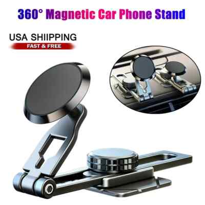 Magnetic Car Mount Holder Stand Dashboard 360° Rotating For Cell Phone Universal