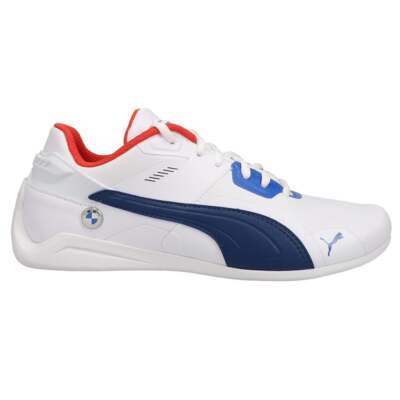 Puma Bmw Mms Drift Cat Delta Lace Up Молодежные мальчики Белые кроссовки Повседневная обувь 307