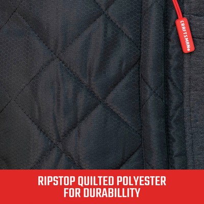 Pre-owned Craftsman Cmxcgraj11gd1-l 20v Women's Hybrid Heated Jacket (2 Ah) - L, Blk In Black