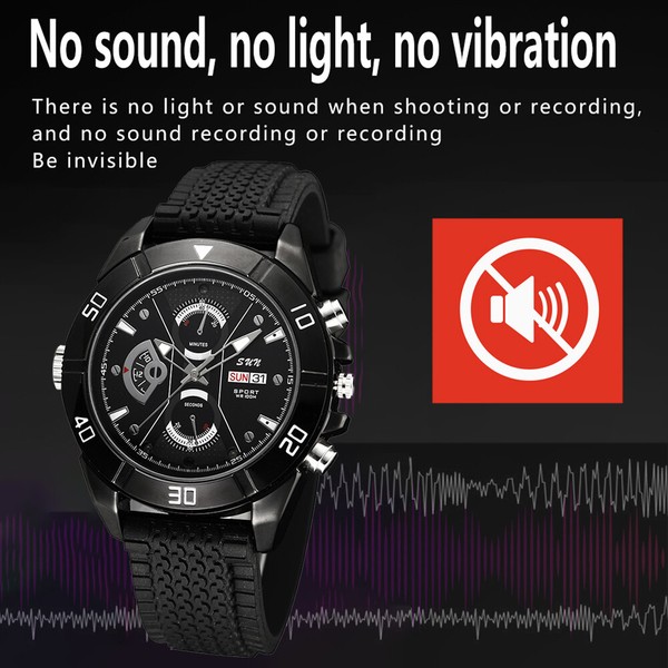 NEW 1080P Watch Camera Smart Wristband Video Voice Recorder Mini Hidden Cam US - Image 11