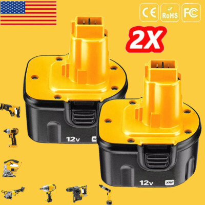 2-PACK Battery for DEWALT 12V 4.8Ah XRP DC9071 DW9071 DW9072 DW953 DW965 DW972