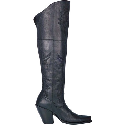 

Ботинки Dan Post Jilted Embroidery Snip Toe Cowboy Womens Black Dress Boots DP37, Черный, Dan Post Boots Jilted Embroidery Snip Toe Cowboy