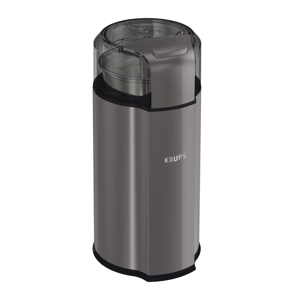 KRUPS Silent Vortex Electric Coffee and Spice Blade Grinder Grey GX332B50