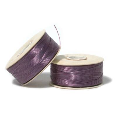Nymo Beading Thread Size B Purple 43908 (2 bobbins) Light Purple Nylon Thread