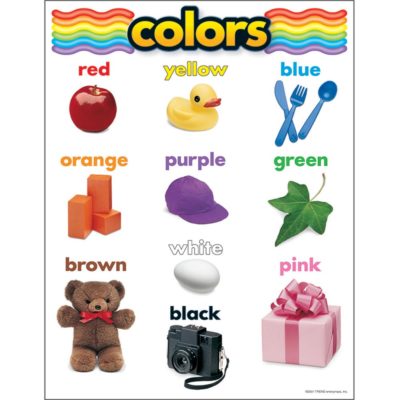 Colors Learning Chart, 17'' x 22'' Trend Enterprises Inc. T-38025