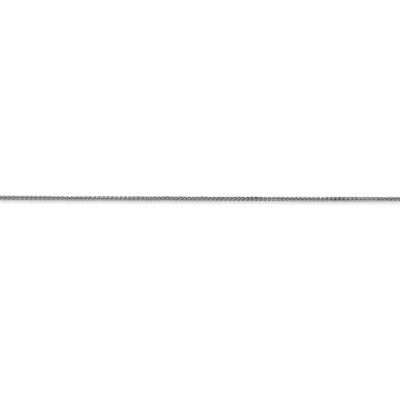 Pre-owned Spiga Real 14kt White Gold 30 Inch .85mm  With Spring Ring Clasp Chain; 30 Inch