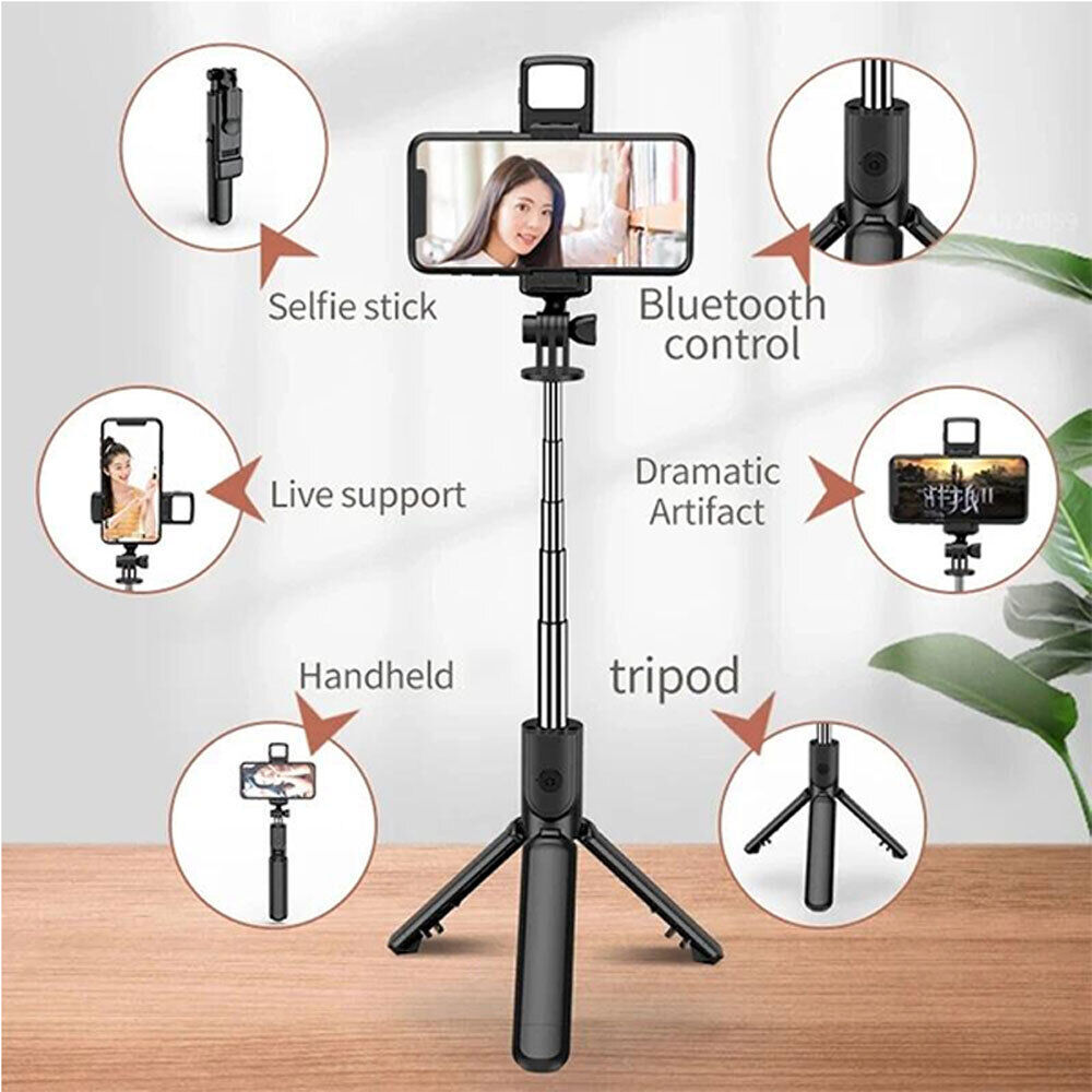 Remote Selfie Stick Tripod Phone Desktop Stand Desk Holder For iPhone/Samsung US