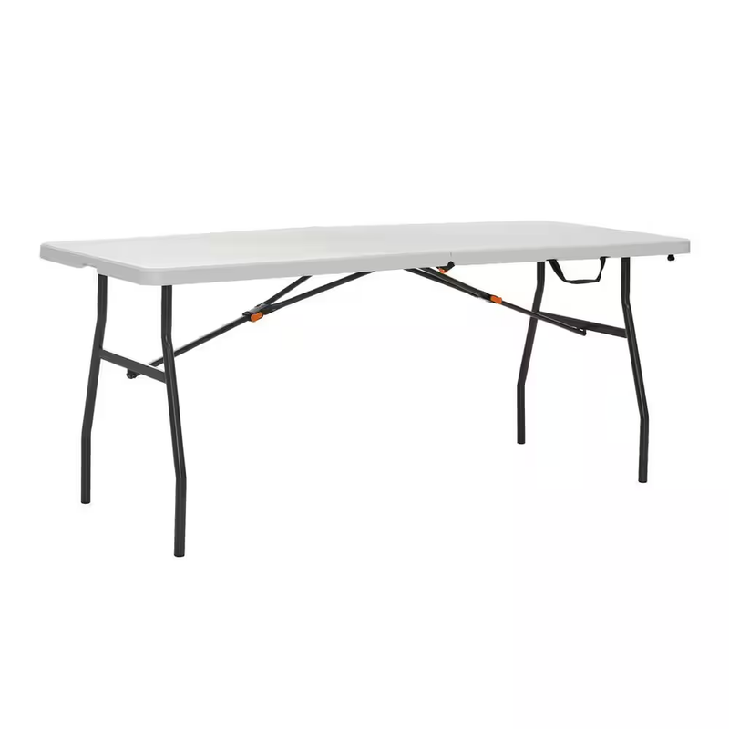 Folding Table 6 Ft Portable Plastic Table HDPE Folding Utility Table