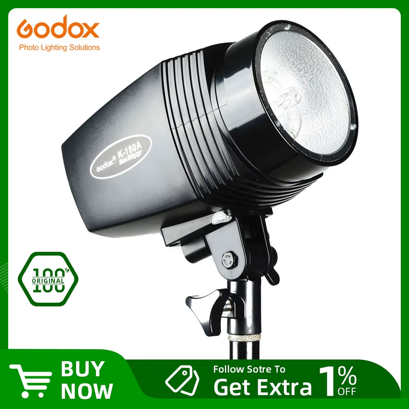 GODOX K-180A Mini Master 180W Studio Strobe Photo Compact Flash Light Lamp