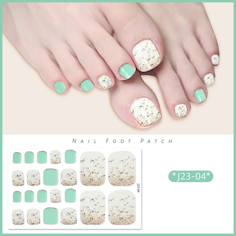 Full Size Nail Wraps Stickers Polish Toe Manicure Art Self