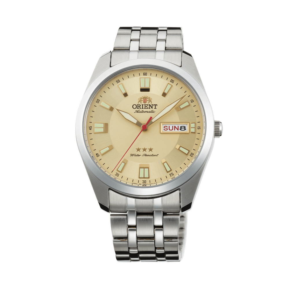 Pre-owned Orient Rare  Tristar Automatic Lume Hands Sab0c002c Champagne Dial Made In Japan