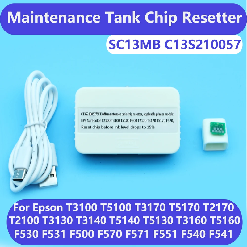 C13S210057 SC13MB Maintenance Tank Chip Resetter For Epson F570 F571 F551 T3100