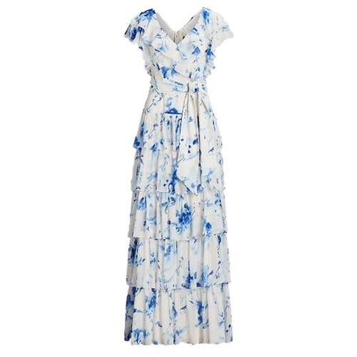 Lauren Ralph Lauren Women's Stretch Jersey Surplice Dress