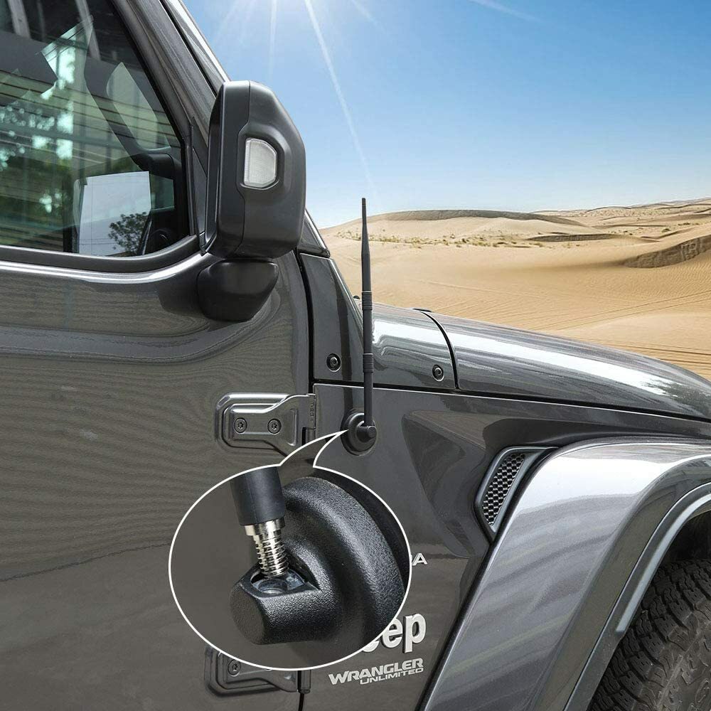 Antenna for Jeep Wrangler JK JKU JL JLU 2/4 Door 13" Flexible Car Radio
