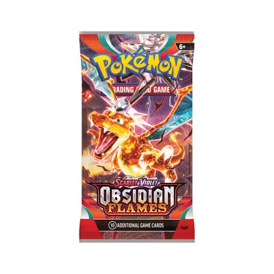 Pokemon TCG: Scarlet & Violet - Бустерный набор Обсидиановое пламя (10 карт)