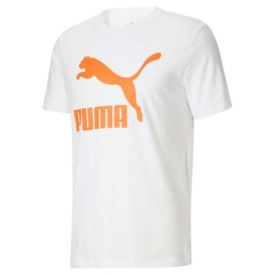 

Puma Classics Logo Футболка с круглым вырезом и короткими рукавами Мужские повседневные топы размера  67043, Белый, Puma Classics Logo Crew Neck Short Sleeve T-Shirt