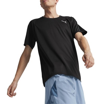 Футболка Puma Fit Full Ultra Breathe с круглым вырезом и коротким рукавом, мужской черный повседневный топ