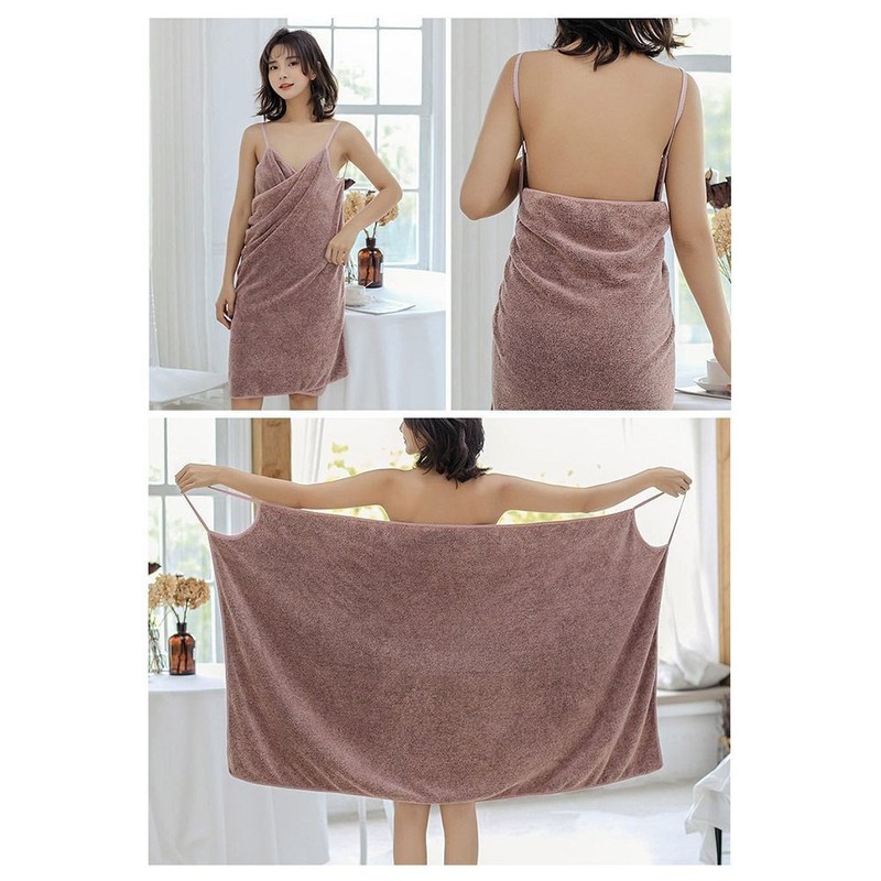 Bathroom Towel Wrap Dress