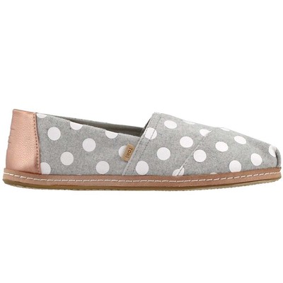 

Женские слипоны TOMS Alpargata Dizzie Dots, размер  B, повседневные туфли на плоской подошве 10012636, Grey, TOMS Alpargata Dizzie Dots Slip On