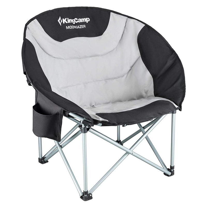 Oversized Padded Moon Round Saucer Chairs Folding Camping Chairs B