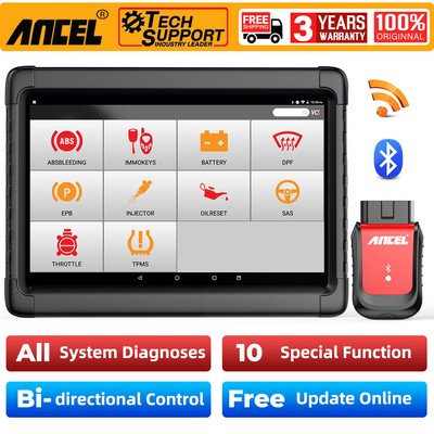 ANCEL X6 Car Diagnostic Tool Bidirectional All Systems OBD2 Scanner Code Reader