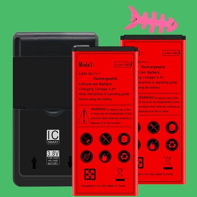 2x 3100mAh Rechargeable Battery Universal Home Charger for Alcatel GLIMPSE 5002C