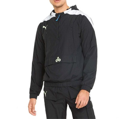 

Puma Cloud9 Woven Half Zip Jacket Mens Size  Пальто Куртки Верхняя одежда 533944, Черный, Puma Cloud9 Woven Half Zip Jacket