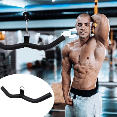  Rowing Machine Handle Straight Bar Press down Fitness Muscle Pull Rod Ergonomic