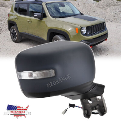Passenger Right Side Door Mirror w/ Turn Signal For Jeep Renegade 2015-2017 2018