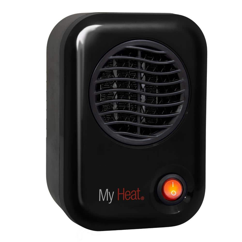 Personal Space Heater 200-Watt Electric Portable, Black Area Heated 100 Sq. Ft.