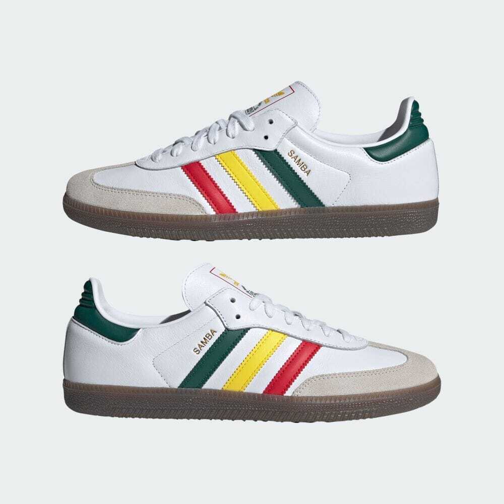 靴 adidas originals SAMBA OG IH3118 IH3118 adidas Originals Samba OG Rasta Cloud White Yellow