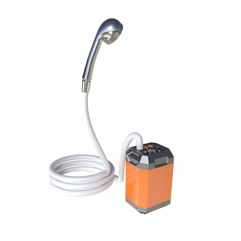 Rechargeable Portable Camping Shower with 4.9ft Hose for Outdoor Use